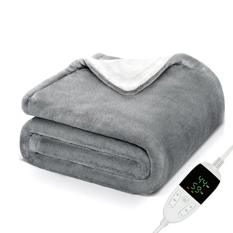 Couverture Chauffante Flanelle 6 Niveaux – Minuterie 10h — Amaline